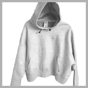 New W/Tags Nike Sportswear Crop Hoodie Therma-FIT ADV Tech Pack Sz. L MSRP $155